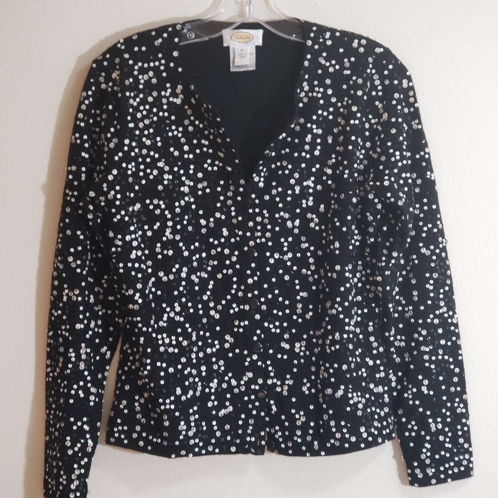 Sequin Party Sweater, Talbot's, Sz S